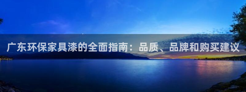 杏耀官方注册中心：广东环保家具漆的全面指南：品质、品牌和购买
