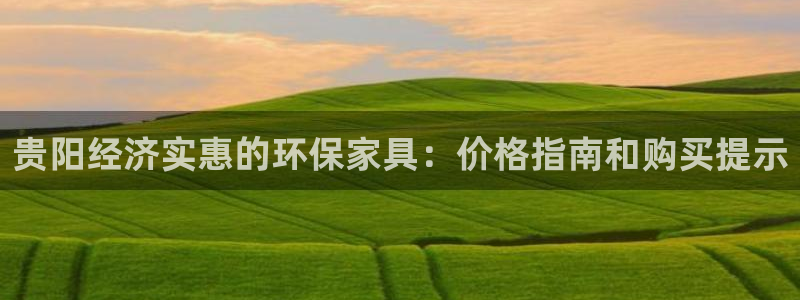 杏耀平台已7O777：贵阳经济实惠的环保家具：价格指南和购买