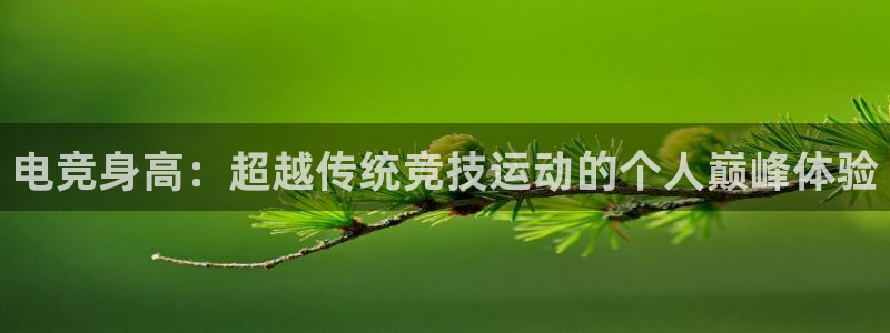 乐鱼电竞英雄联盟app官方：电竞身高：超越传统竞技运动的个人巅峰体验